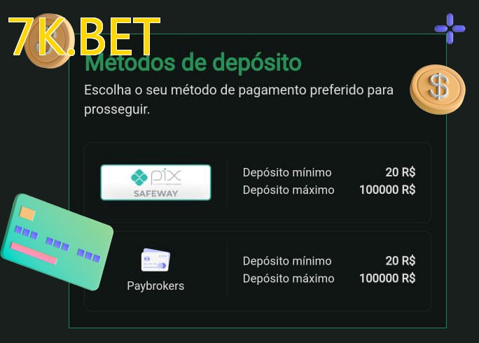 O cassino 7K.BETbet oferece uma grande variedade de métodos de pagamento