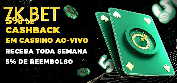 Promoções do cassino ao Vivo 7K.BET